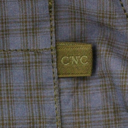 Costume National Blue checkered cotton shirt