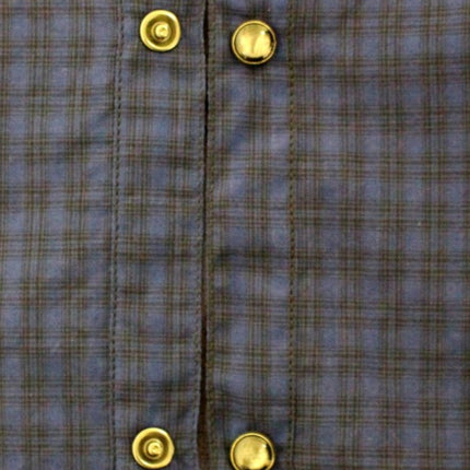 Costume National Blue checkered cotton shirt