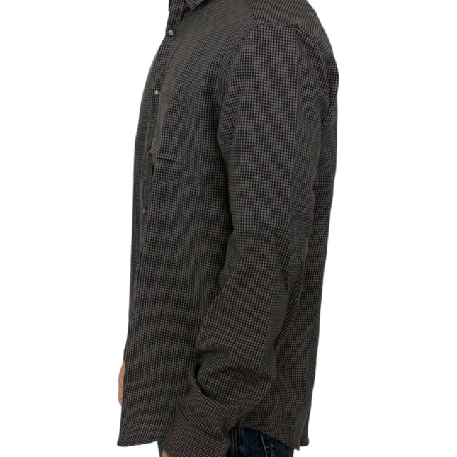 Costume National Gray linen casual shirt