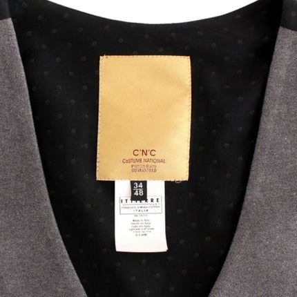 Costume National Gray cotton blend casual vest
