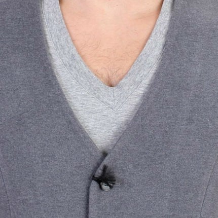 Costume National Gray cotton blend casual vest