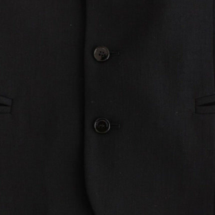 Costume National Black wool blend casual vest