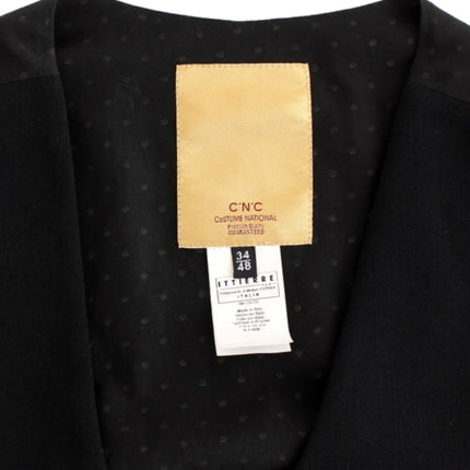 Costume National Black wool blend casual vest