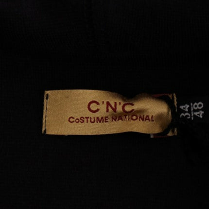 Costume National Blue hooded cotton sweater