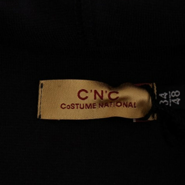 Costume National Blue hooded cotton sweater