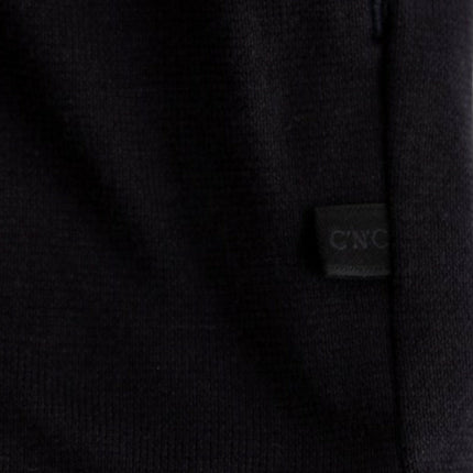 Costume National Blue hooded cotton sweater