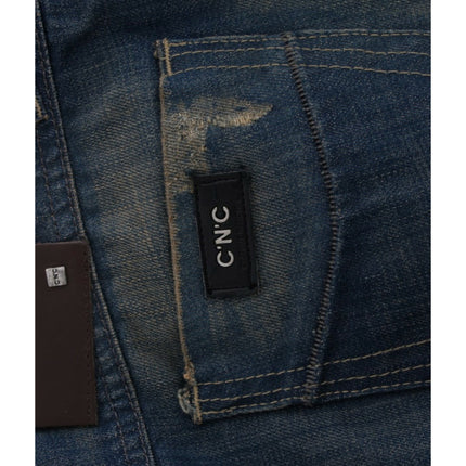 Costume National Blue straight leg jeans