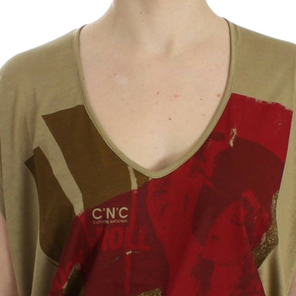 Costume National Green print shortsleeve t-shirt