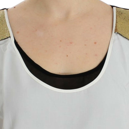 Costume National White sleeveless top