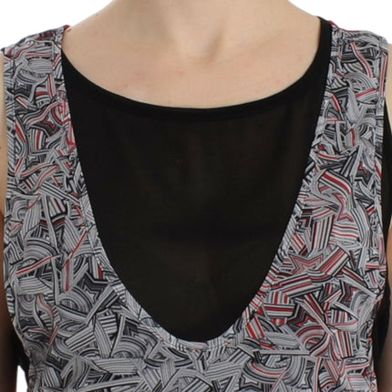 Costume National Black sleeveless top