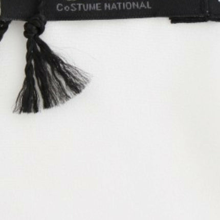 Costume National White motive print blouse