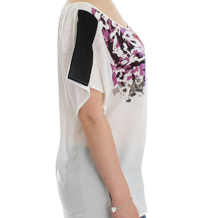 Costume National White motive print blouse