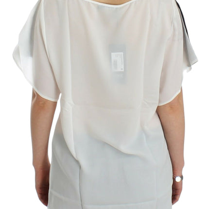 Costume National White motive print blouse