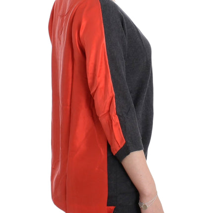 Costume National Gray short sleeved sweater