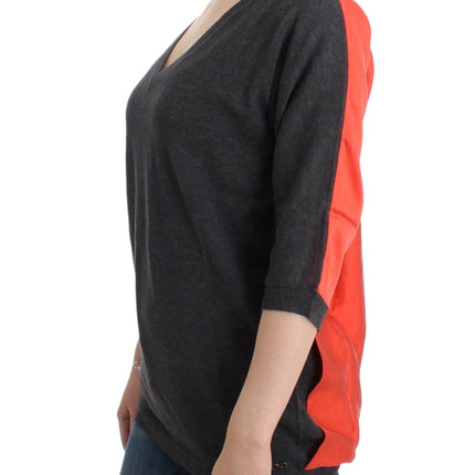 Costume National Gray short sleeved sweater