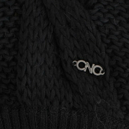 Costume National Black sleeveless knitted cardigan