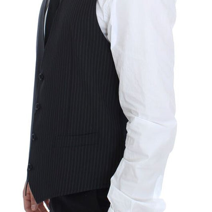 Dolce & Gabbana Gray Stretch Formal Dress Vest Gilet