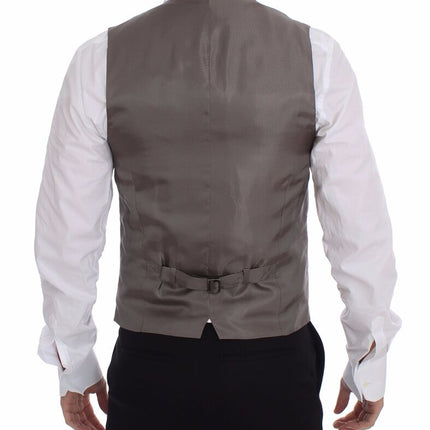 Dolce & Gabbana Beige Cotton Dress Vest Blazer Jacket