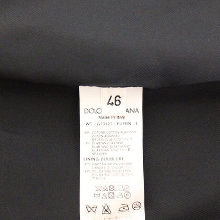 Dolce & Gabbana Blue Cotton Stretch Dress Vest Blazer