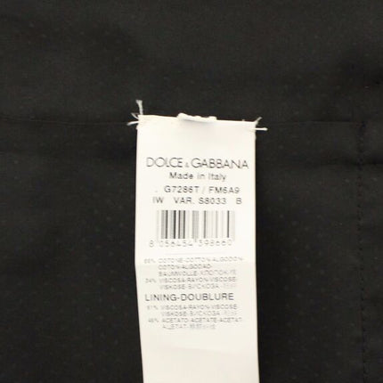 Dolce & Gabbana Brown Cotton Blend Dress Vest Gilet