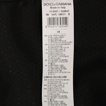 Dolce & Gabbana Gray Wool Blend Logo Vest Gilet Weste