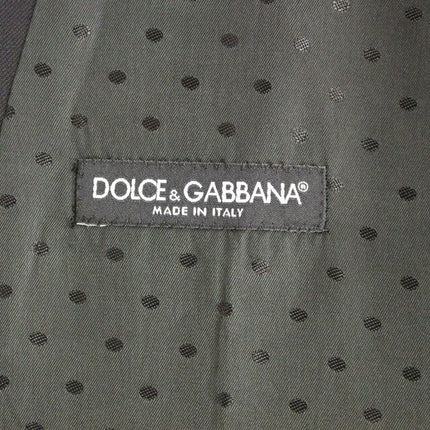 Dolce & Gabbana Black Wool Formal Dress Vest Gilet Weste