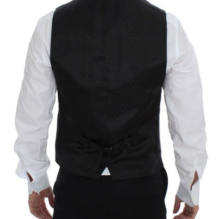 Dolce & Gabbana Gray Wool Formal Dress Vest Gilet Weste