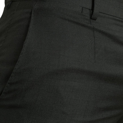 Dolce & Gabbana Dark Gray Stretch Slim Formal Pants