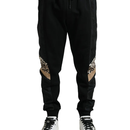 Dolce & Gabbana Black Cotton Slim Stretch Jogger Pants