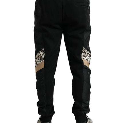 Dolce & Gabbana Black Cotton Slim Stretch Jogger Pants