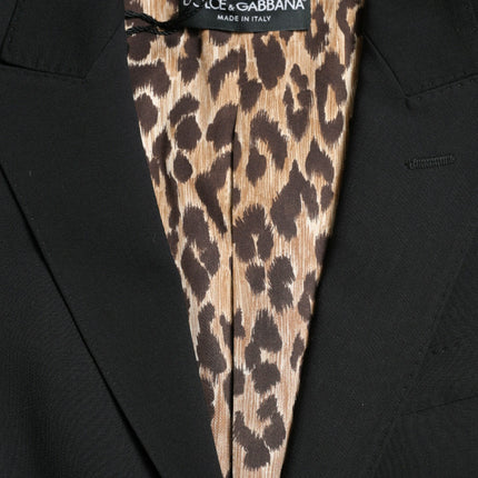 Dolce & Gabbana Black Wool Single Breasted Blazer Coat Jacket