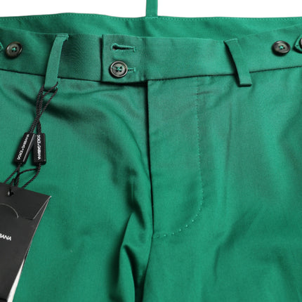 Dolce & Gabbana Deep Green Cotton Stretch Men Bermuda Shorts