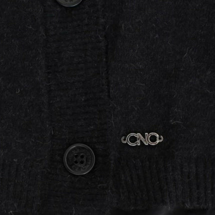 Costume National Gray wool alpaca cardigan