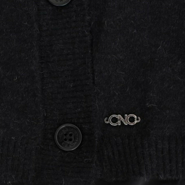 Costume National Gray wool alpaca cardigan
