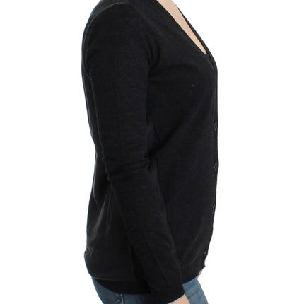 Costume National Gray wool alpaca cardigan