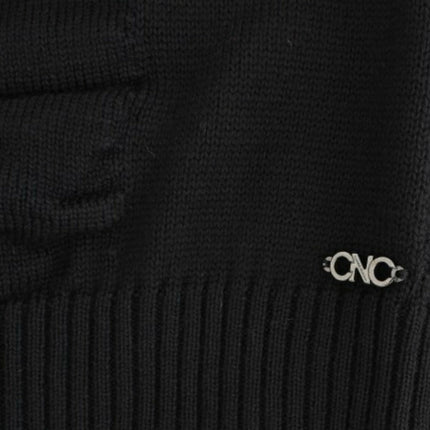 Costume National Black V-neck wool sweater