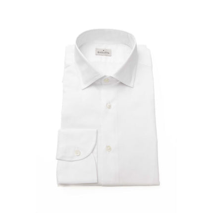 Bagutta White Cotton Men's Shirt