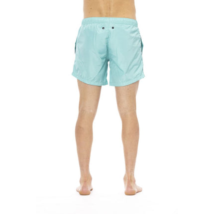 Bikkembergs Light Blue Polyester Men Swimwear