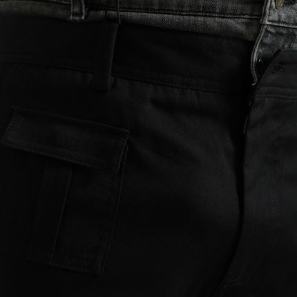 Dolce & Gabbana Black Gray Slim Cotton Denim Jeans Pants
