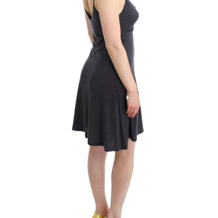 Costume National Gray knitted A-line dress