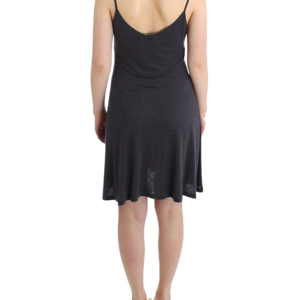 Costume National Gray knitted A-line dress