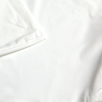 Dolce & Gabbana White Nylon Strapless Bodycon Jumpsuit Dress