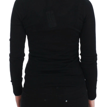 Dolce & Gabbana Black Cashmere Crewneck Sweater Pullover