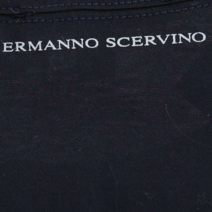 Ermanno Scervino Lingerie Blue Crewneck Cotton Logo T-shirt