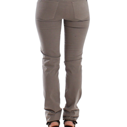 Ermanno Scervino Taupe Beige Slim Jeans Denim Pants Skinny