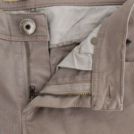 Ermanno Scervino Taupe Beige Slim Jeans Denim Pants Skinny
