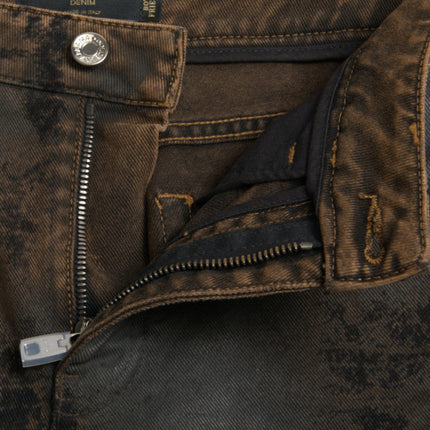 Dolce & Gabbana Brown BOYFRIEND Mid Waist Cotton Denim Jeans