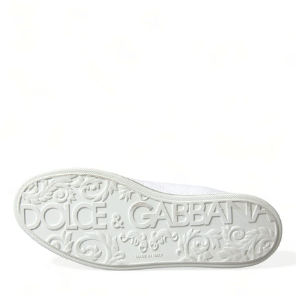 Dolce & Gabbana White Saint Tropez High Top Men Sneakers Shoes