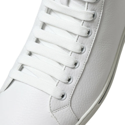 Dolce & Gabbana White Saint Tropez High Top Men Sneakers Shoes