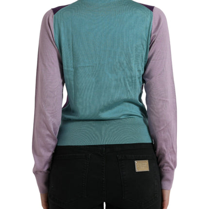 Dolce & Gabbana Multicolor Bow Fastening Pullover Sweater